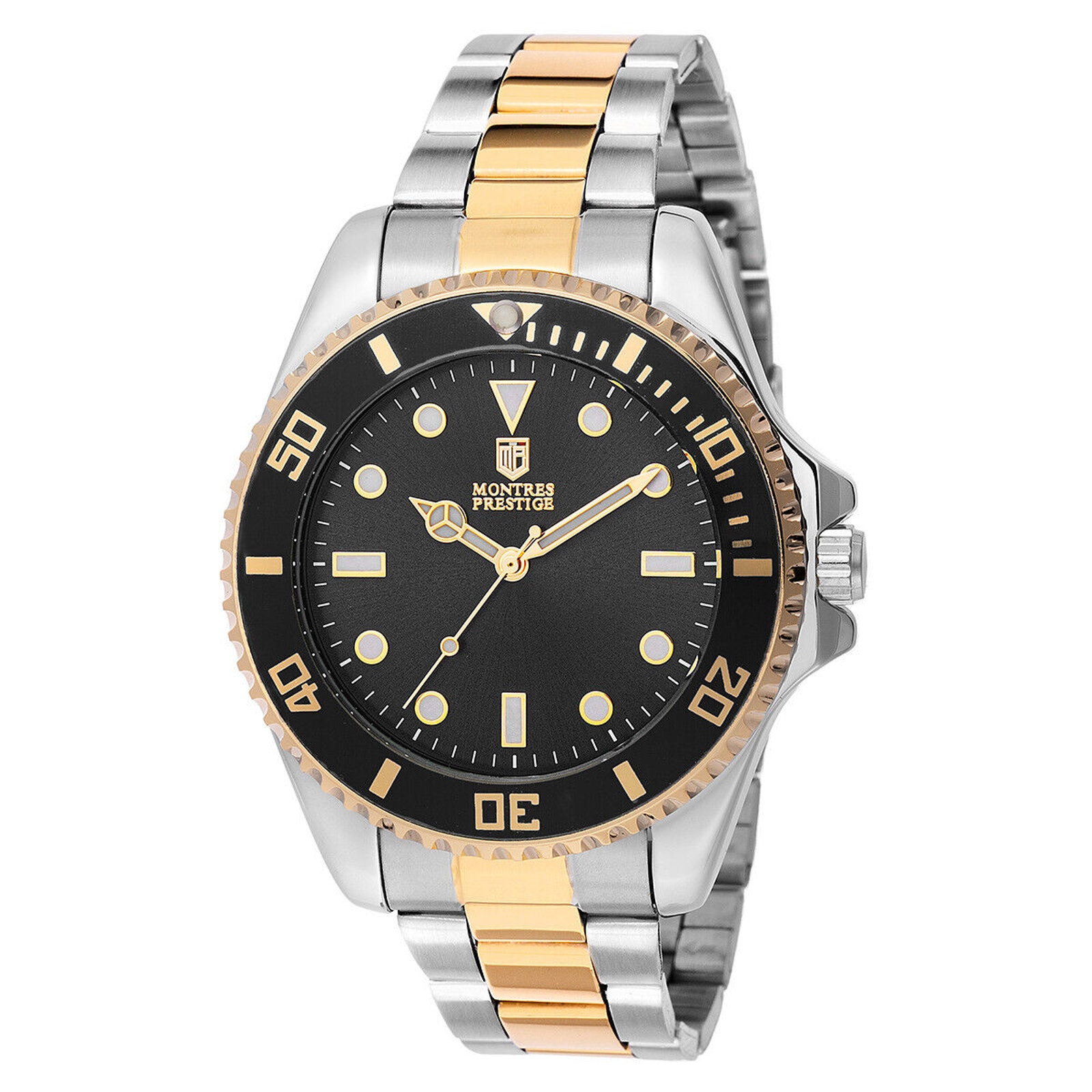 Invicta X Montres Prestige Men's Silver/Gold/Black Watch 42mm New!